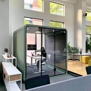 soundproof phone booth in office